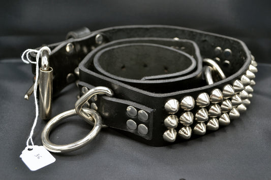 cone stud bondage belt size 36