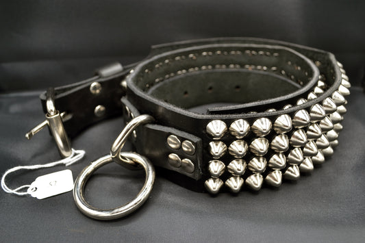 cone stud bondage belt size 37